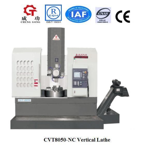 CVT8050-NC cnc vertical turning lathe machine